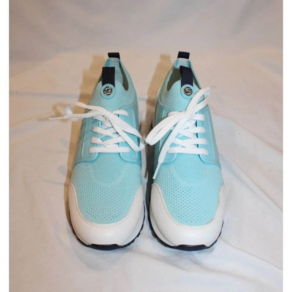 Michael Kors Women's Dash Knit Trainer Sneakers Mystic Blue Size 9 NIB